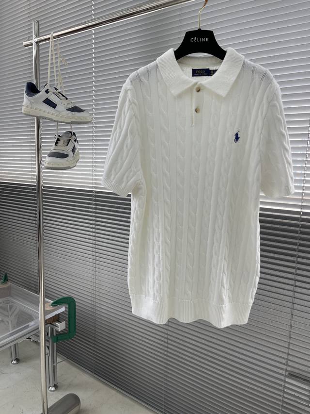 Aimajia's latest 2025 spring and summer H-embroidered men's lapel T-shirt, a lig