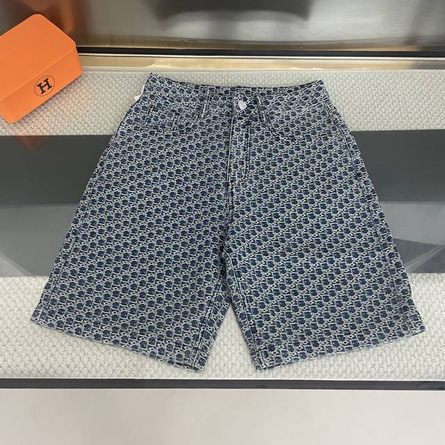 straight brand Gucci 2025 round neck short sleeve shorts suit pure cotton fabric