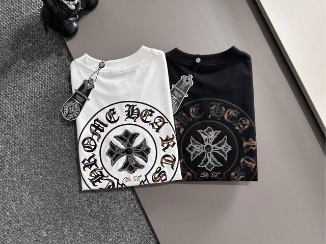Mm6*Margiela Ss25 new summer short sleeves, top pattern logo, handsome and fashi