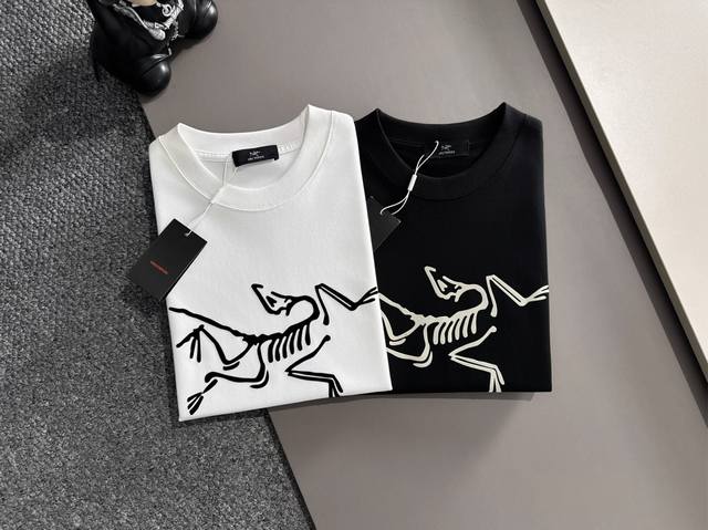 Gucc*Gucci Ss25 new summer short sleeves, top pattern logo, handsome and fashion