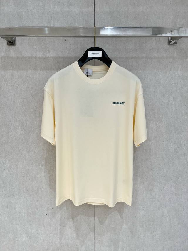 Her25Ss new spring and summer plain knitted cotton round neck short Tee, unisex