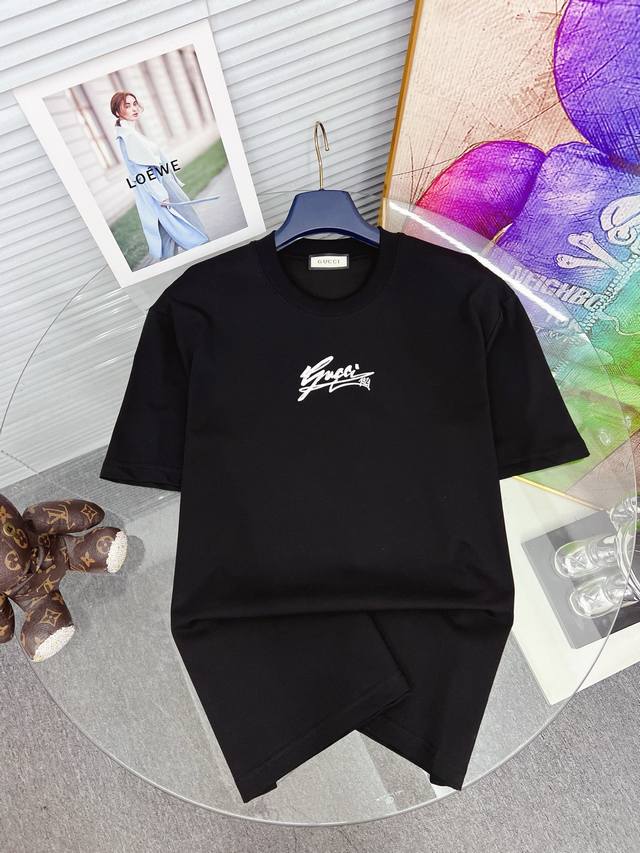 Ac New double-layer heavy-duty short-sleeved T-shirt with letter print. Whether