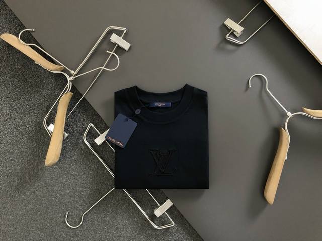 Dolce & Gabbana Dg 2025Ss new summer basic mercerized cotton round neck short-sl