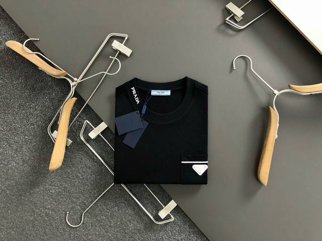 Goodbrand 2025Ss Schnauzer embroidery cross tatami print short sleeve T-shirt Co