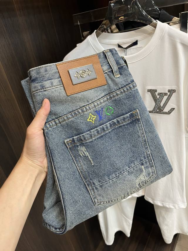 New Fend 2025 summer new men's casual pants, high-end custom fabrics, breathable