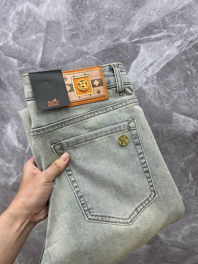 6021# Blcg 25Ss washed stitching and ripped jeans real shot