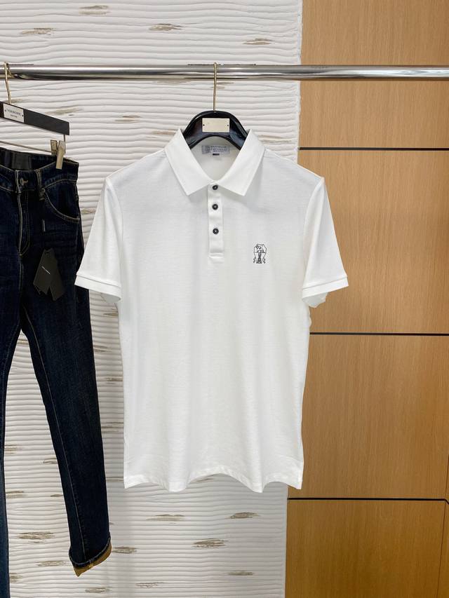 Fendi-2540Ss Summer new fashion hot lapel T-shirt, a must-have for casual and fa