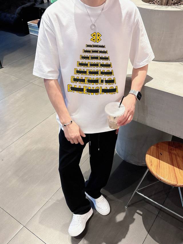 Lv. 2025 Spring and Summer New Fashion Round Neck Short Sleeve High-end Customiz