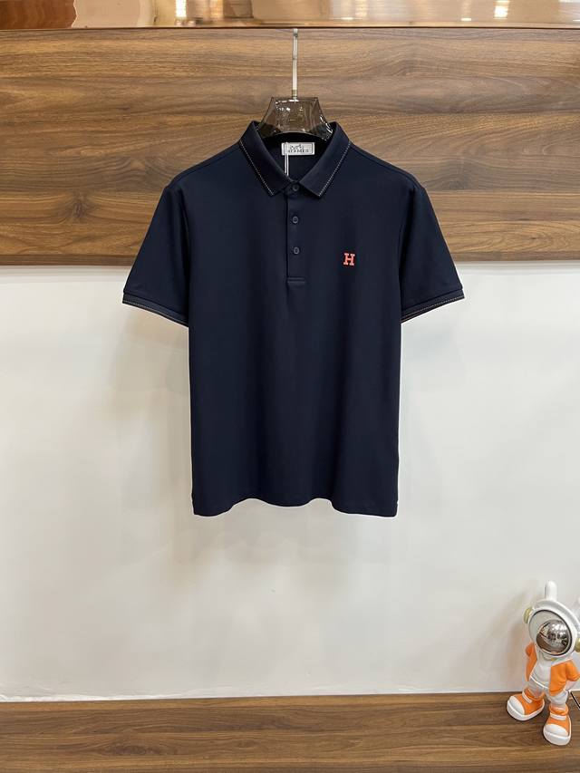 Bbr B's 2025 Spring and Summer counter's latest short-sleeved Polo shirt with la
