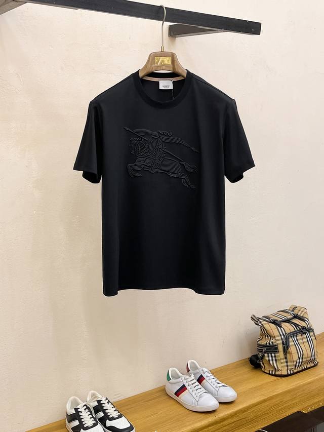 25Ss Embroidered letter casual short sleeves, with its unique craftsmanship and