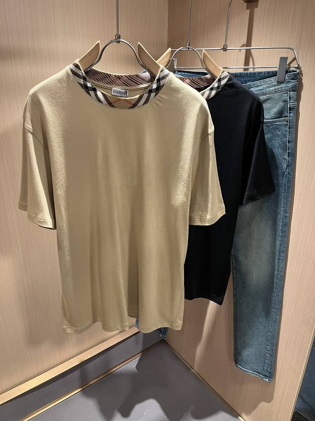 Pujia 2025 Spring and Summer New Release Counter Latest Short-sleeved Round Neck