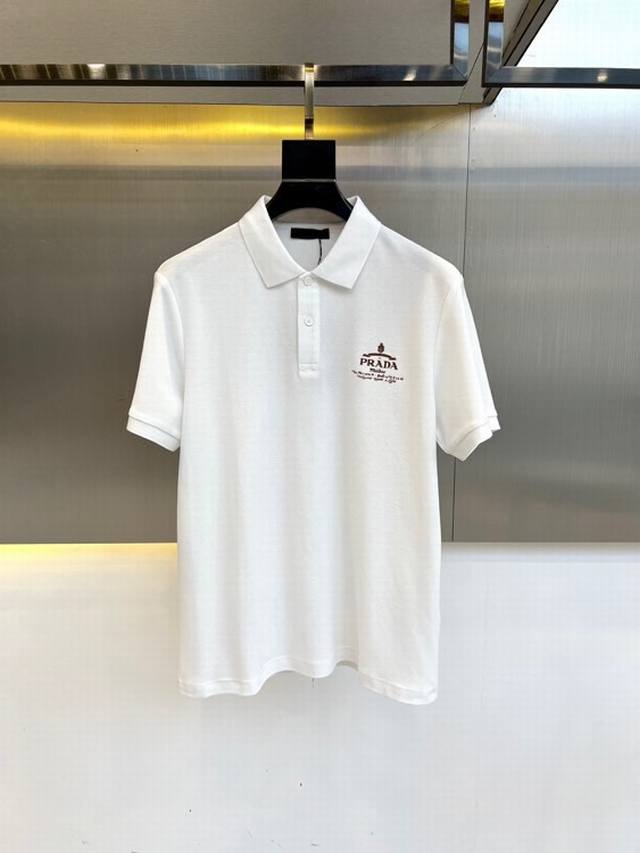 New arrival Zegna 2025Ss summer new letter logo men's lapel Polo shirt! Classic