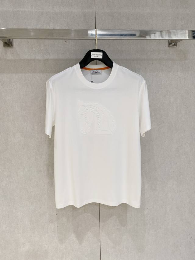 Burberry short-sleeved T-shirt Craft: Printing Color: Black and White Size: S~Xl