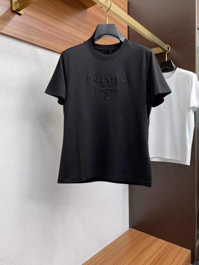 Lv 25S Summer Color Black White Size SML Xl Front hand-painted foam print 280G c