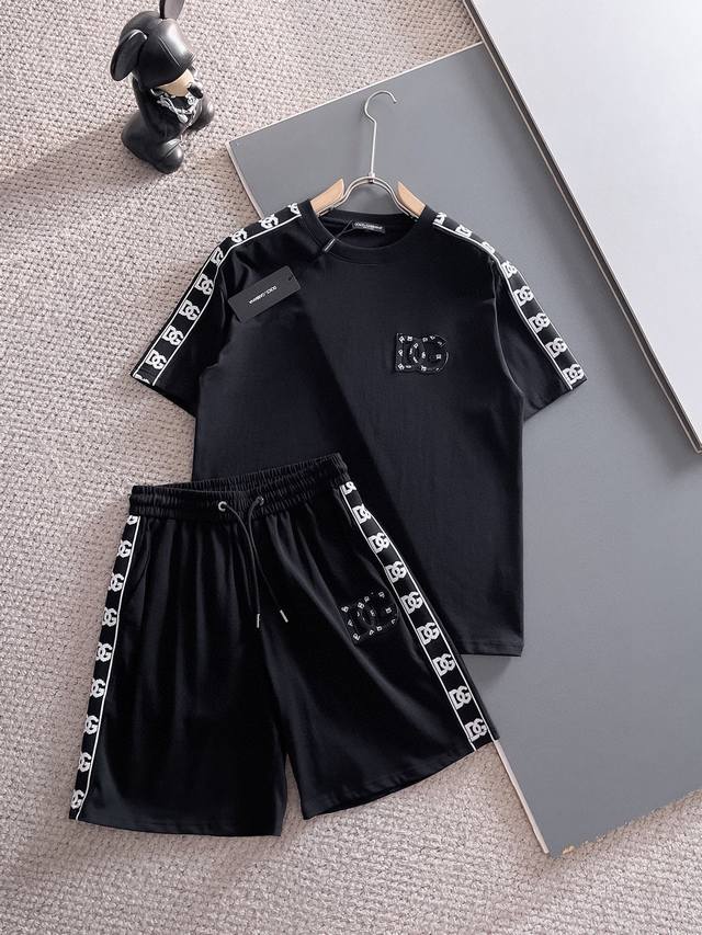 Mmj New letter printing double-layer heavy-duty short-sleeved T-shirt with hole