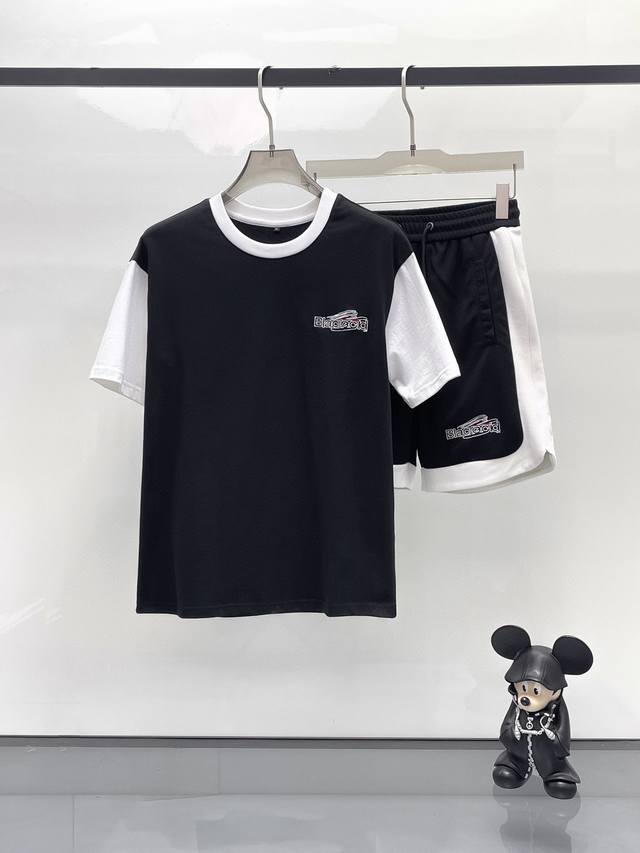 Fendi raglan new letter print double-layer heavy-duty short-sleeved T-shirt lett