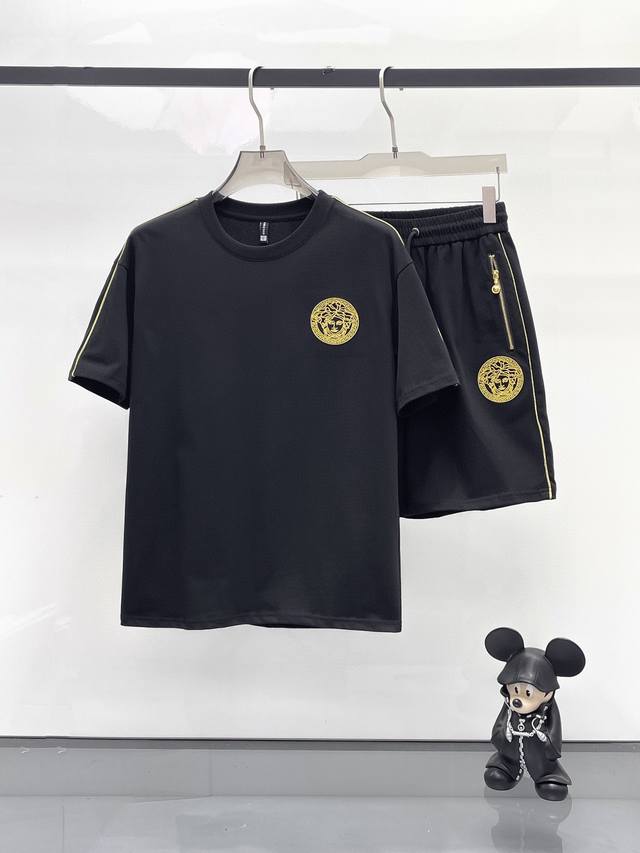 Chanel raglan new letter print double-layer heavy-duty short-sleeved T-shirt let