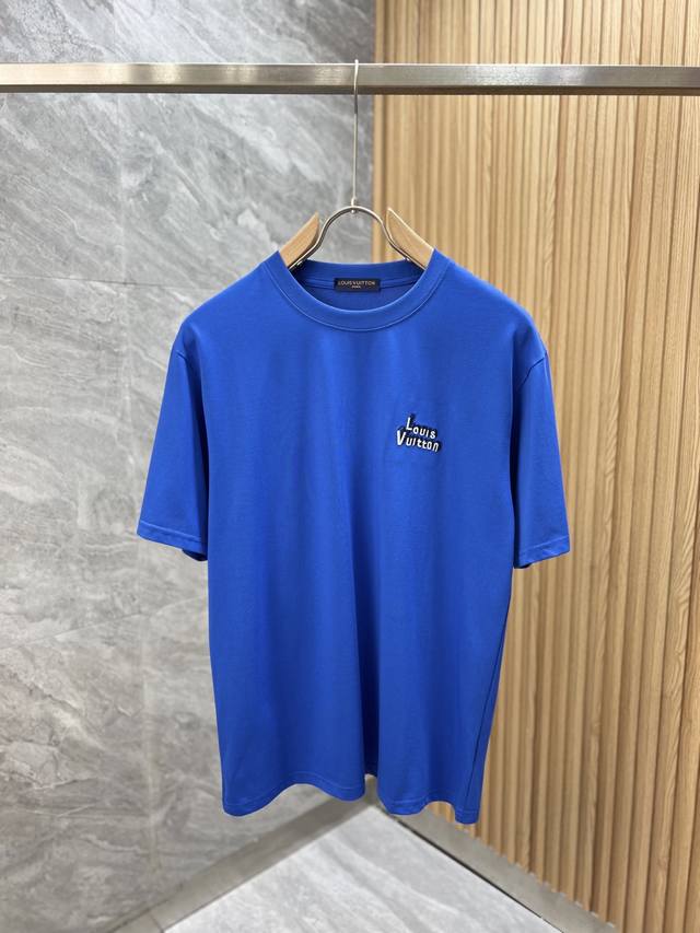 Bal*Nciaga 2025 spring and summer new original men's round neck short-sleeved T-