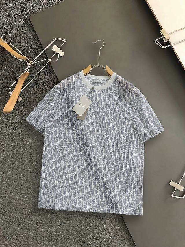 M*Ncler Moncler 2025 spring and summer new original men's round neck short-sleev