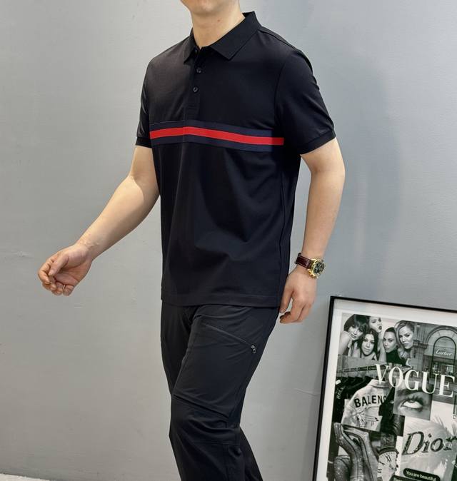 Z*Gna Zegna 2025 spring and summer new original men's round neck short-sleeved T