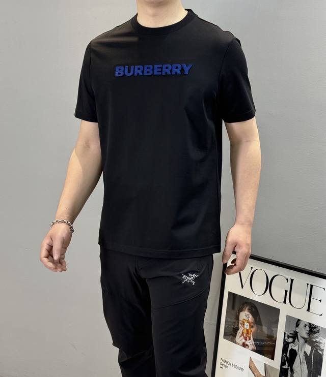 H*Rmes Hermes 2025 spring and summer new original men's round neck short-sleeved