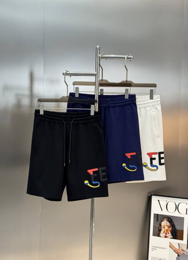 Fd Fendi 2025 Spring and Summer new original men's casual shorts counter simulta