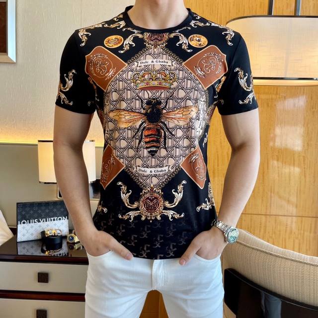 Givenchy 2025Ss new three-flower logo printed short-sleeved T-shirt, custom comb