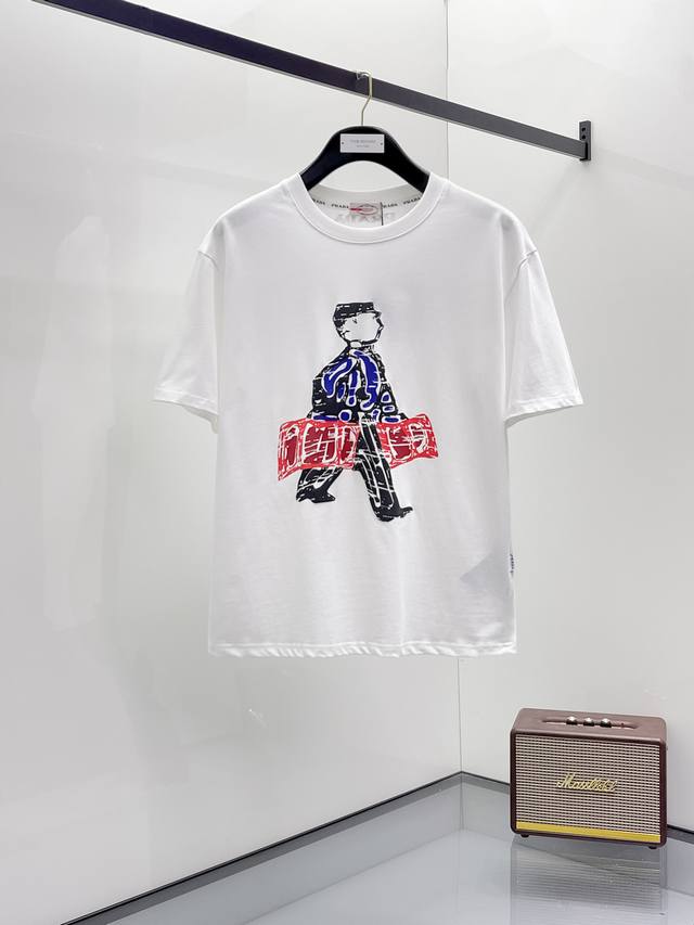 Set Bal, 2025 Spring and Summer new unisex short-sleeved T-shirt! Logo embroider