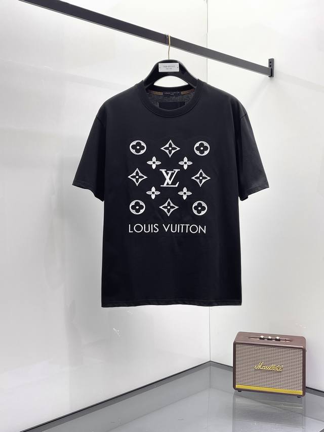 Mon 2025Ss Spring and Summer latest round neck fashion short-sleeved T-shirt, of