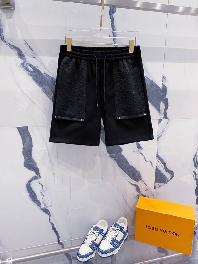 Quality Yuandan Cd25Ss new navy blue shorts, made of cotton twill, reinterpretin