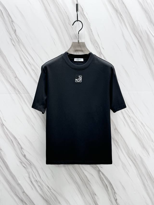 Lv 2025Ss Spring and Summer new short-sleeved cotton plain fabric, re-washing an