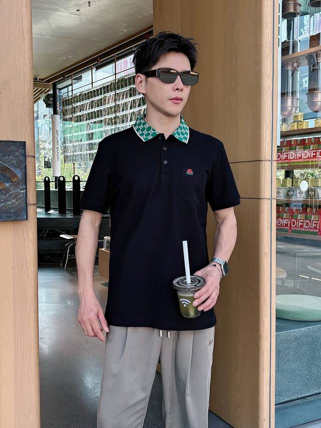Loewe, 2025 new products on the shelves Round neck embroidered short sleeves Cus