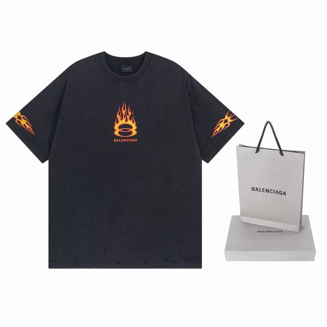 Loewe Oil Painting Word Embroidery Short Sleeve Lightweight pure cotton compact