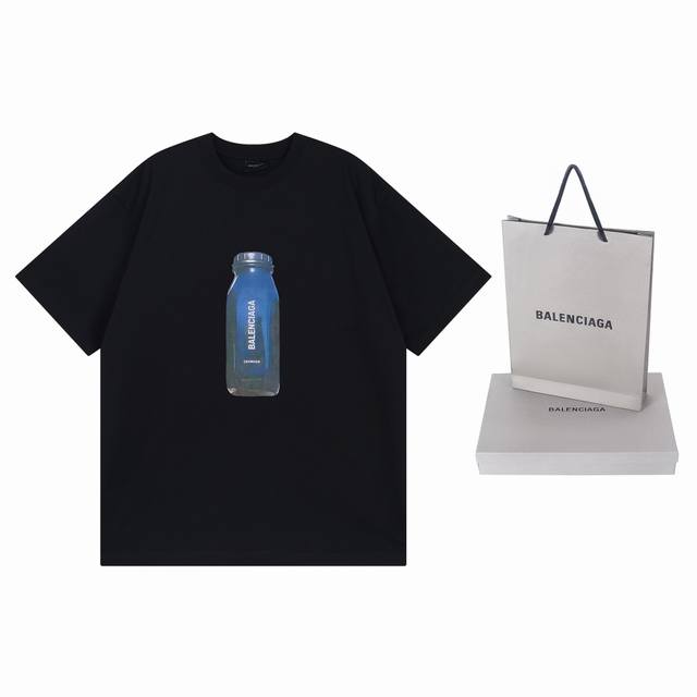 Balenciaga 2025 Spring/Summer new round neck short-sleeved T-shirt slim fit ~ Hi