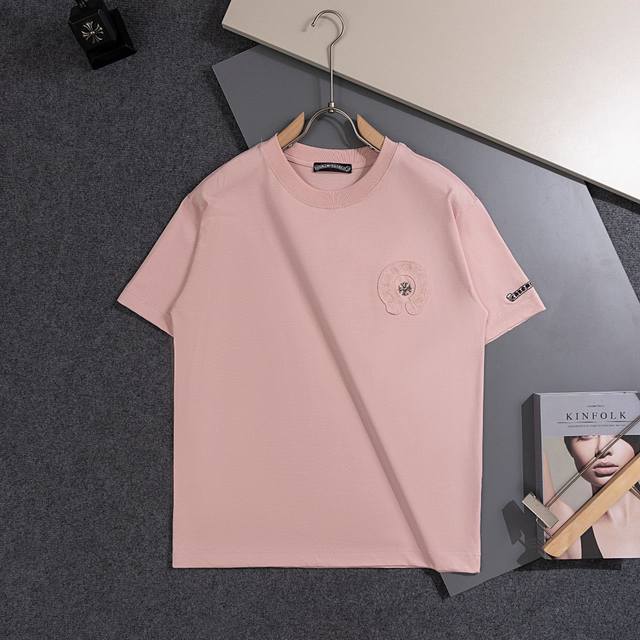 2025 Spring and Summer New T-shirt. Men's round neck classic Logo T-shirt uses i
