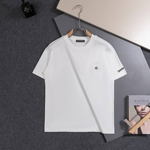 2025 Spring and Summer New T-shirt. Men's round neck classic Logo T-shirt uses i
