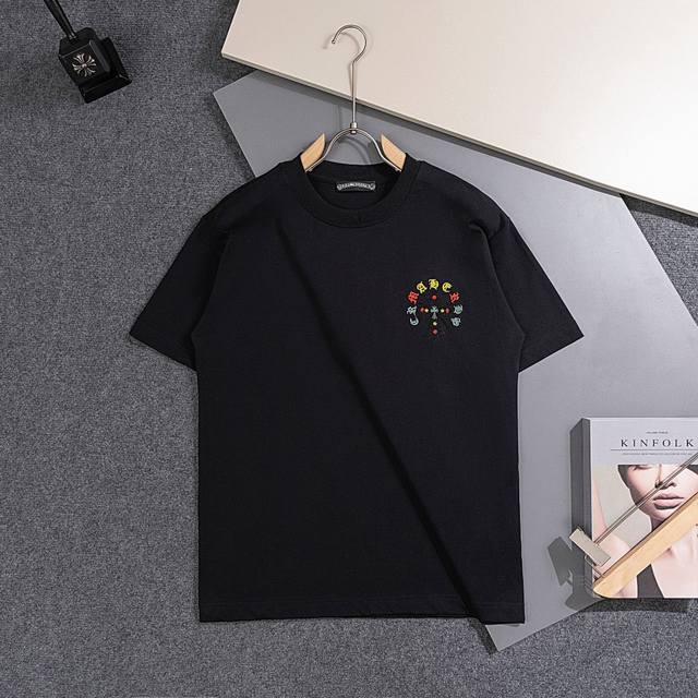 2025 Spring and Summer New T-shirt. Men's round neck classic Logo T-shirt uses i