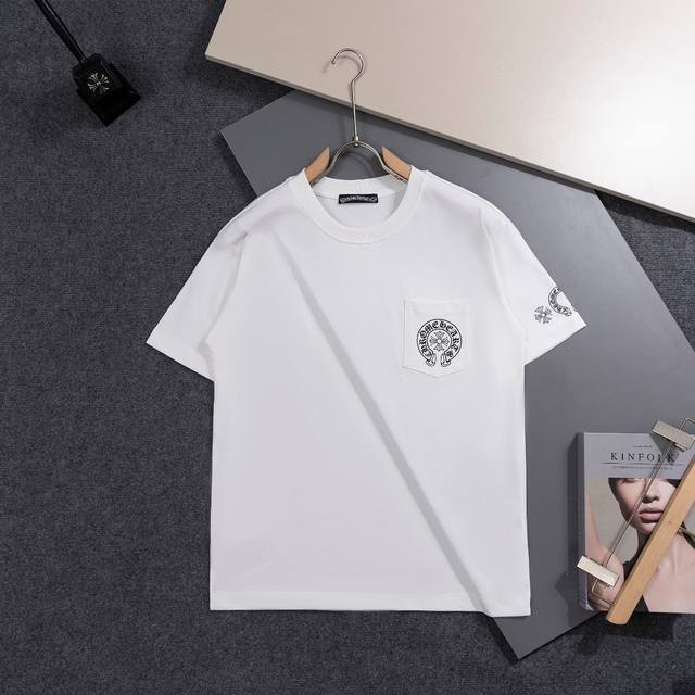 Lp, 2025 latest short-sleeved T-shirt, handsome and fashionable, exquisite embro