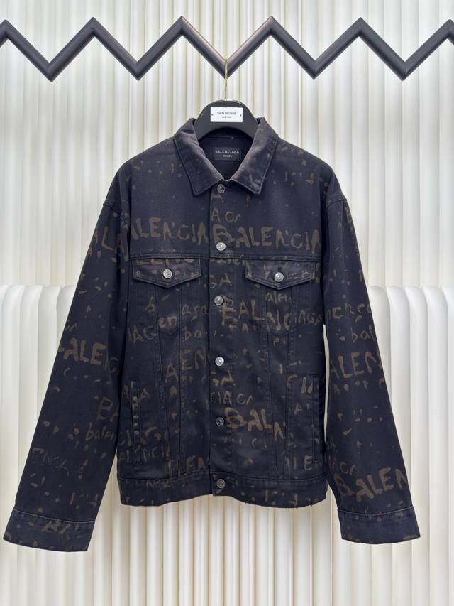 new L112 terry plus velvet Balenciag* Balenciaga autumn and winter new mixed log