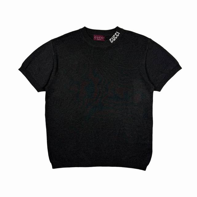 Style No. 20253407 Lv* New Smiley Face Embroidery Flower Logo Jacquard Short Sle