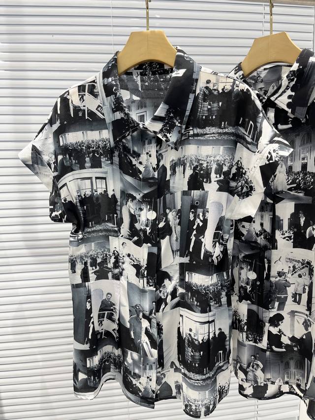 Gucc* 25Ss Early Spring New 1921 Porter Badge Printed Round Neck Short Sleeve T-