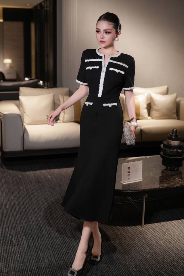 Chane* 2025Ss new tops, slightly transparent, classic Monograw suit, full of fas