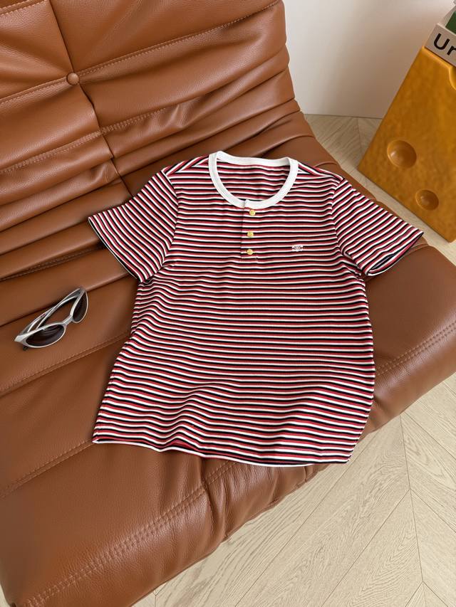 Loewe leather logo short-sleeved dress is fashionable, low-key, elegant and luxu