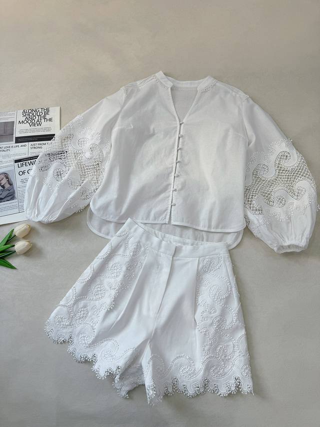 M's new summer round neck knitted short sleeves Color: white gray Size: 36.38.40