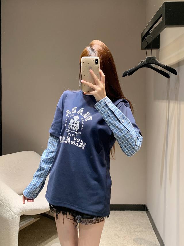 Louis25 series new contrast color old flower pattern double pocket letter metal