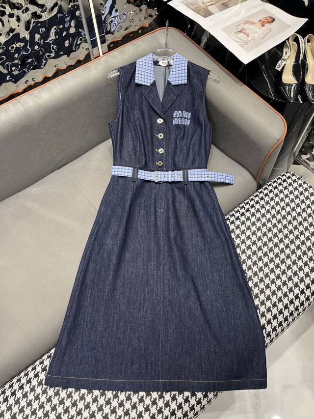 Highly recommend Dio 2025 spring and summer new one-shoulder denim long skirt! W