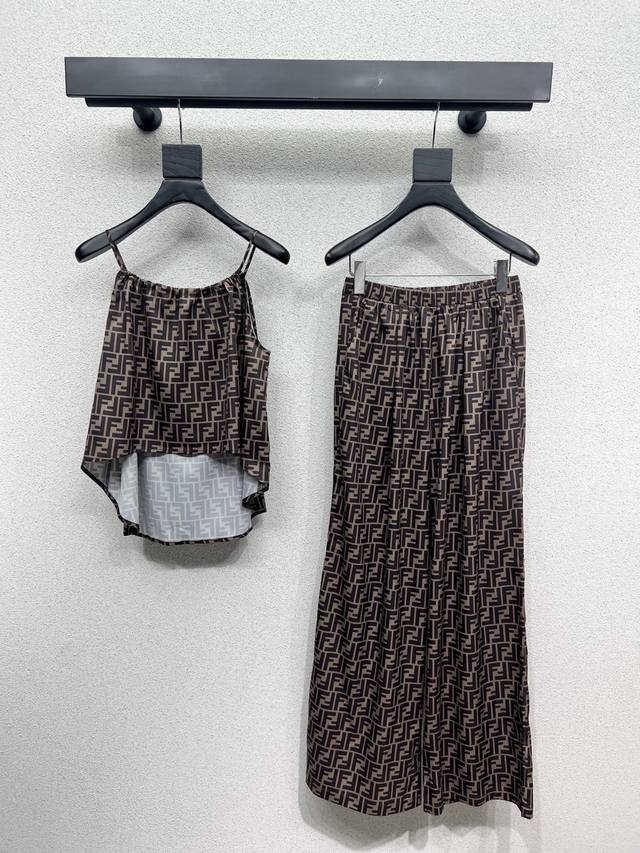 Louis Vuitto*2025 new arrivals printed high waist skirt custom Yb imported twill