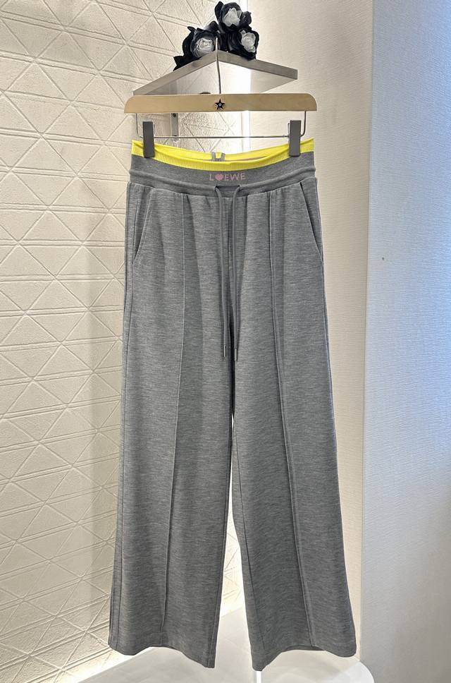 Style No. 20252807 Loro Piana Lp new logo embroidered elastic waist casual linen