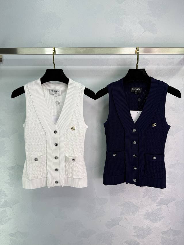 25Ss Chane* exclusive high-edition popular heavy-duty hot-drilled backless T-shi