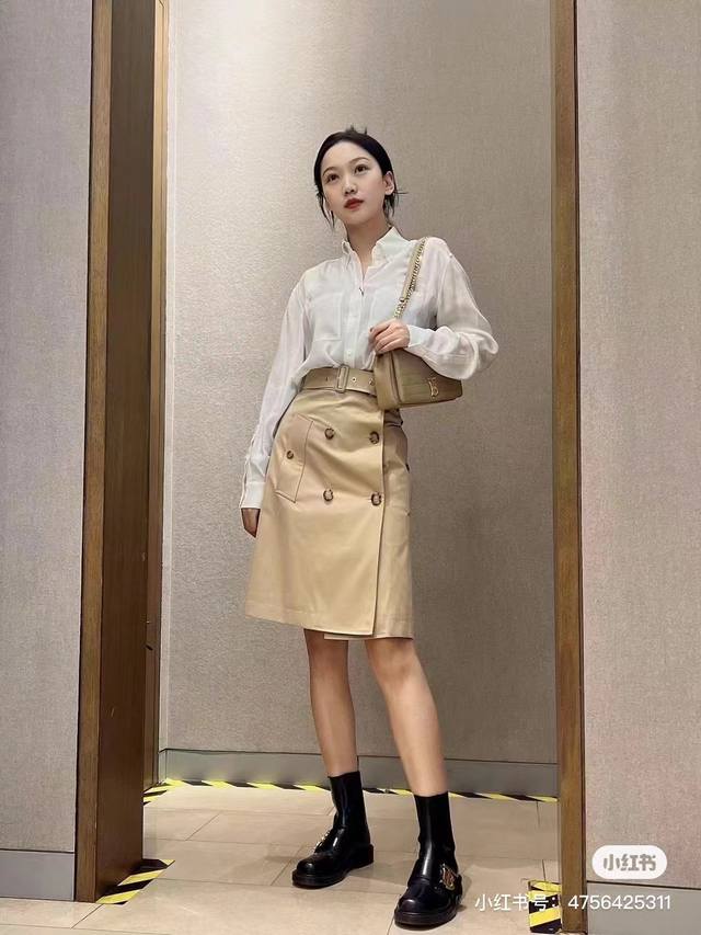 Therow 2025 spring and summer new elastic waist trousers classic fighter eternal